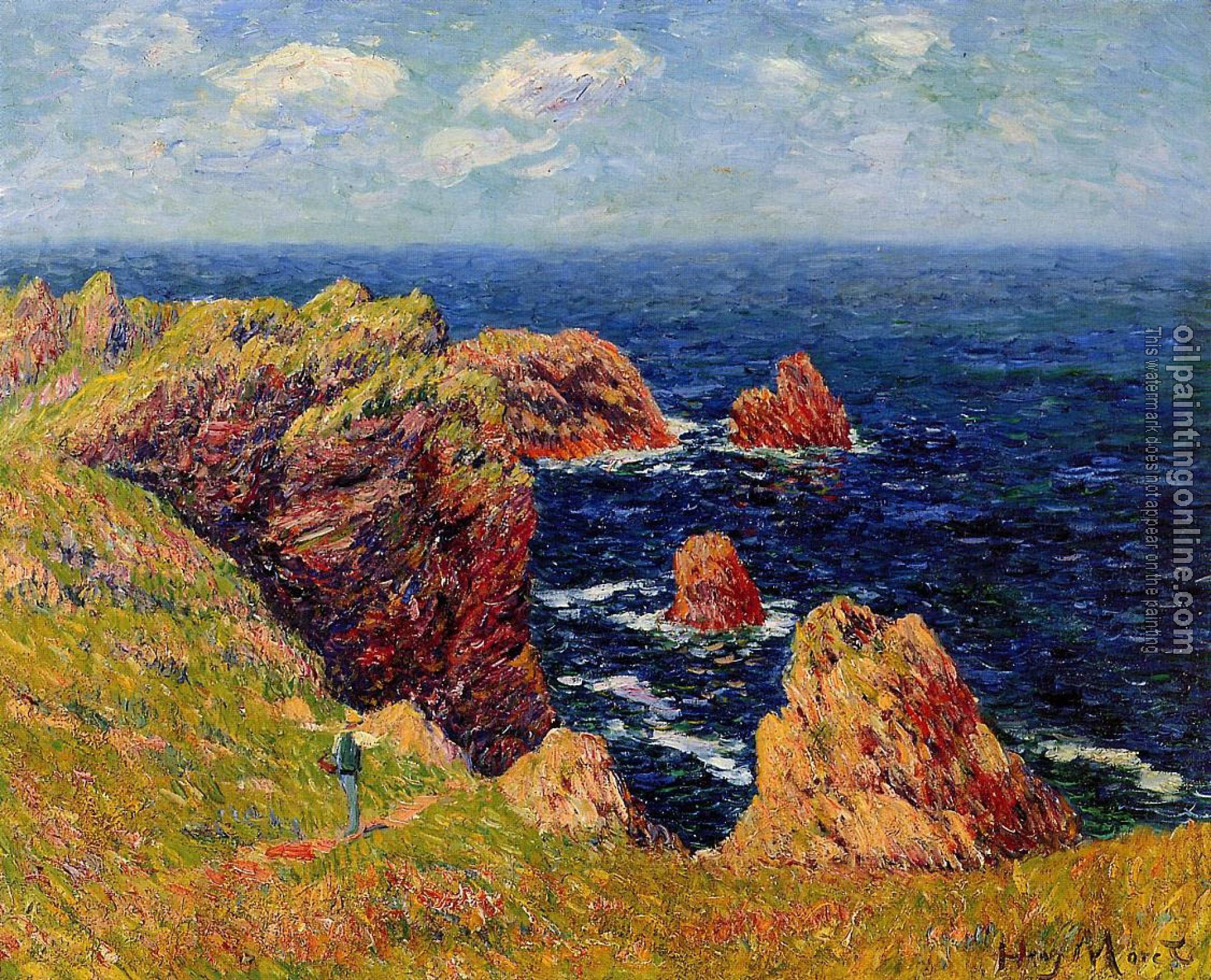 Moret, Henri - Promenade on the Coastal Path